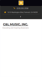 Mobile Screenshot of calmusicinc.com